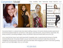 Tablet Screenshot of conventionmodel.com